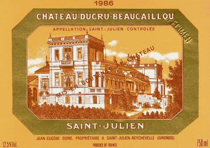 Château Ducru-Beaucaillou 1986 | Laguna Cellar - Bordeaux Château Ducru-Beaucaillou 1986 | Laguna Cellar - Bordeaux
