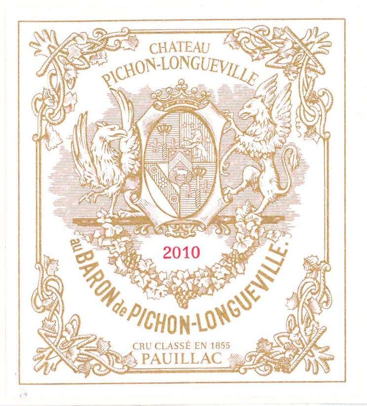Château Pichon Baron 2010 | Laguna Cellar - Bordeaux & Beyond Château Pichon Baron 2010 | Laguna Cellar - Bordeaux & Beyond